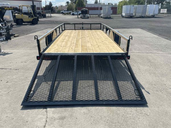 2026 Big Tex 77" x 14' 35SA Utility Trailer **Rear Ramp Gate** - Image 5