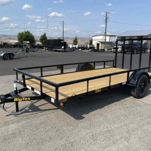 2026 Big Tex 77" x 14' 35SA Utility Trailer **Rear Ramp Gate**