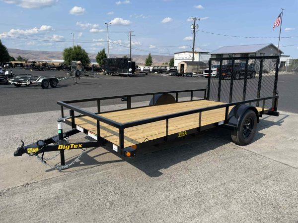 2026 Big Tex 77" x 14' 35SA Utility Trailer **Rear Ramp Gate**