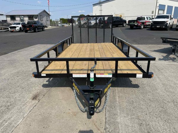 2026 Big Tex 77" x 14' 35SA Utility Trailer **Rear Ramp Gate** - Image 3