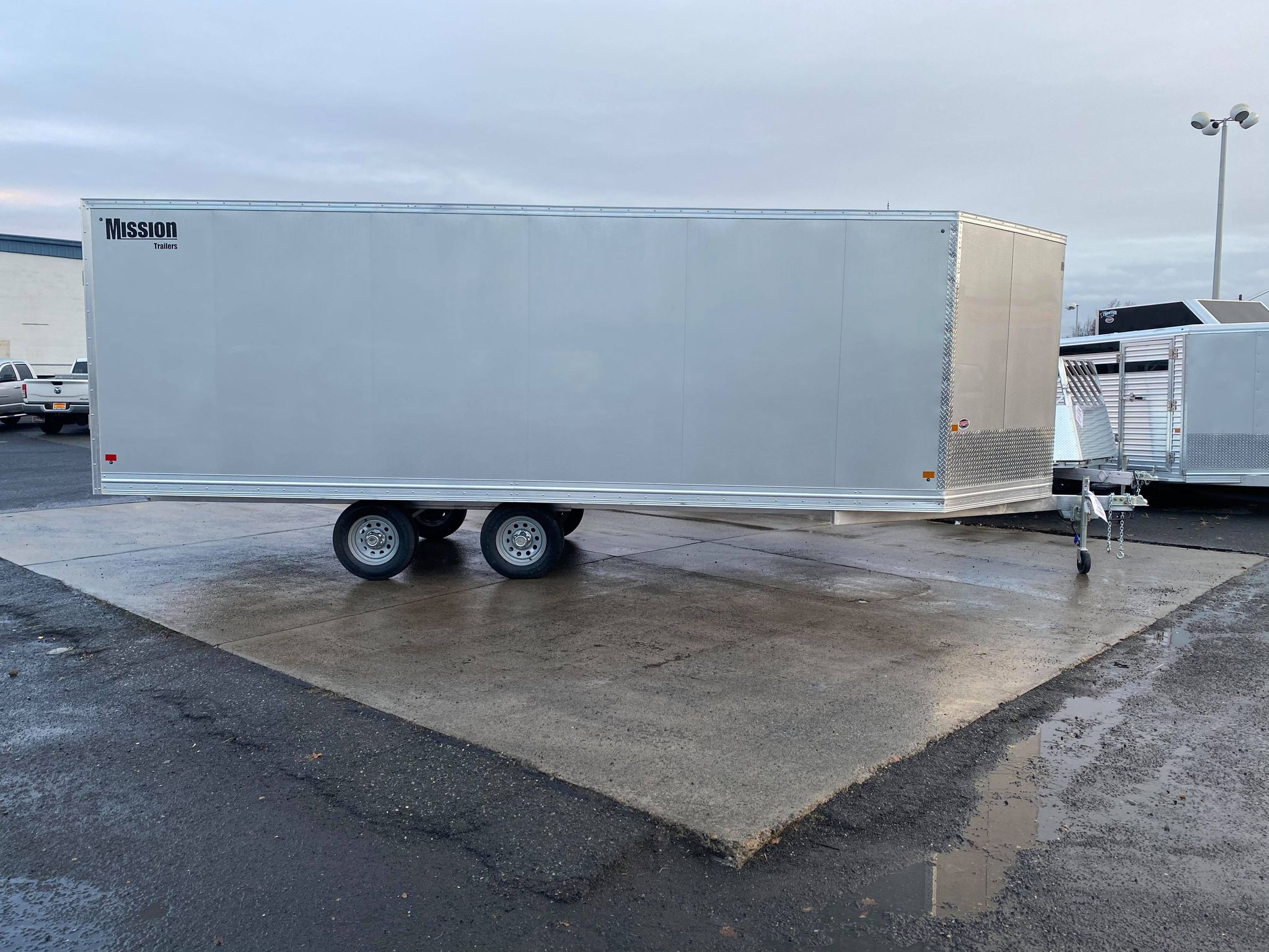 2021 Mission 101" x 22' Aluminum Snowmobile Trailer - Image 2