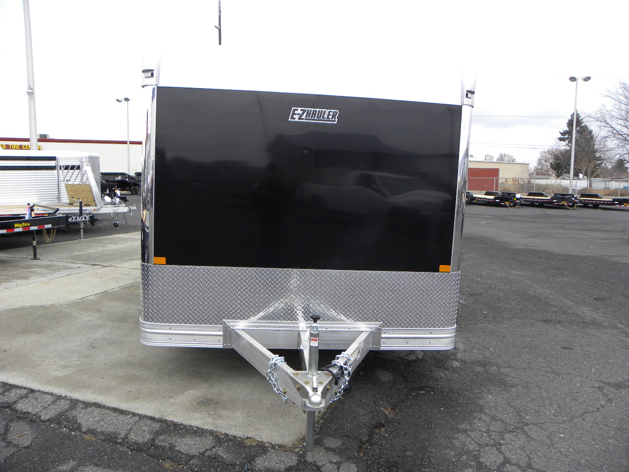 2021 Alcom EZ-Hauler 8x24 Carhauler *Rubber Coin Flooring* - Image 6