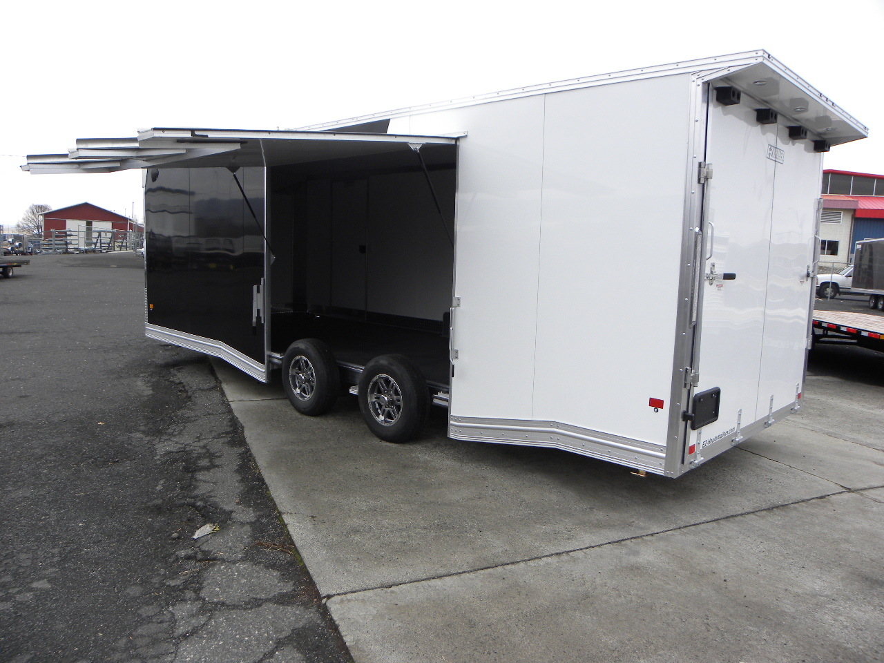 2021 Alcom EZ-Hauler 8x24 Carhauler *Rubber Coin Flooring* - Image 5