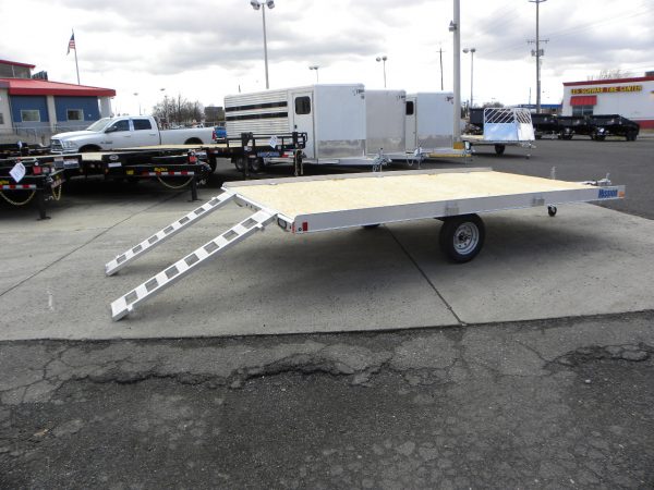 2021 Mission 88 x 12 Aluminum ATV Trailer with Side Ramps - Image 3