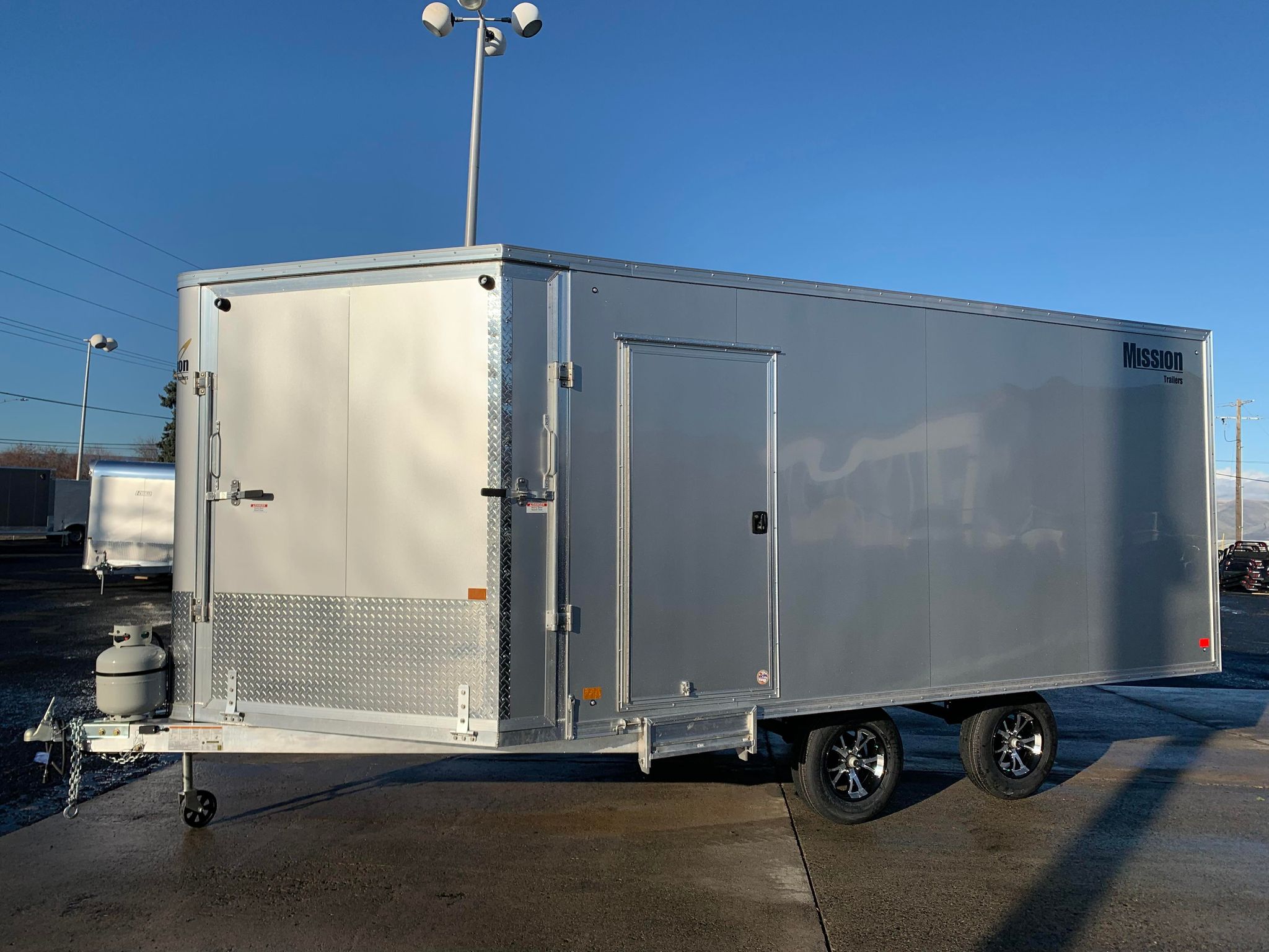 2022 Mission 101" x 20' Snowmobile Trailer *Heater Package*