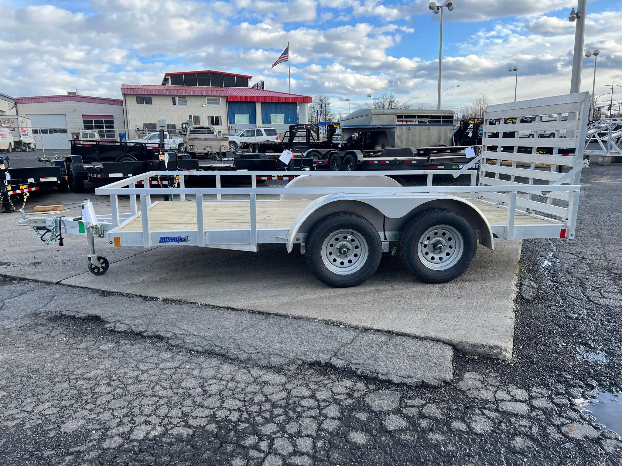 2024 Alcom 6.5 x 16 Utility Trailer *All Aluminum* - Image 2