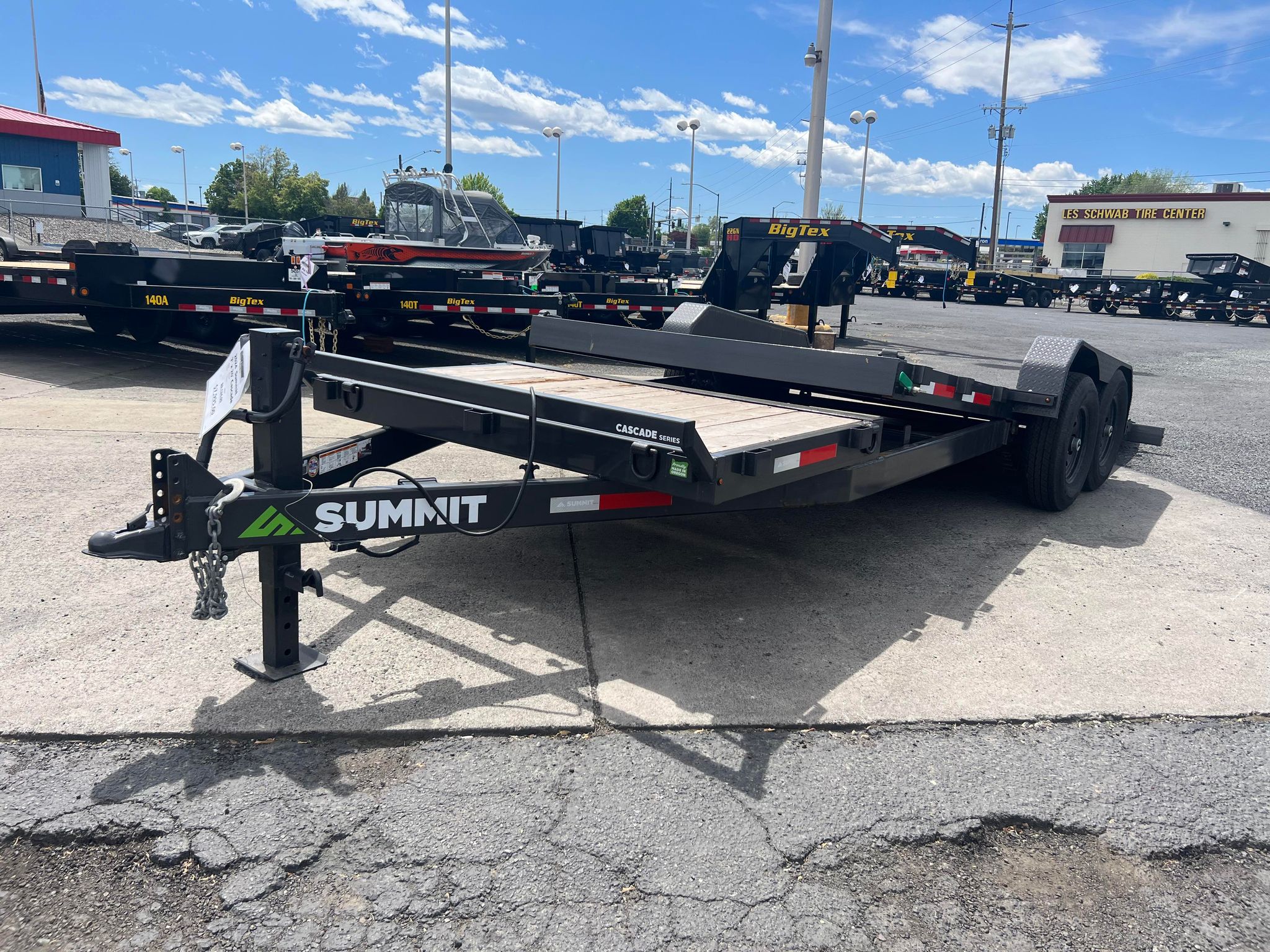 2026 Summit 7 x 20 Cascade Split Tilt Trailer **16/4** GVWR 14k**