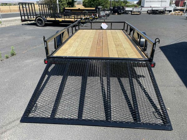 2026 Big Tex 77" x 12' 35SA Utility Trailer **Rear Ramp Gate** - Image 5