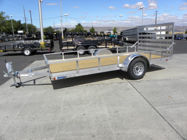 2024 Alcom 80" x 14' Utility Trailer **Rear Ramp Gate**