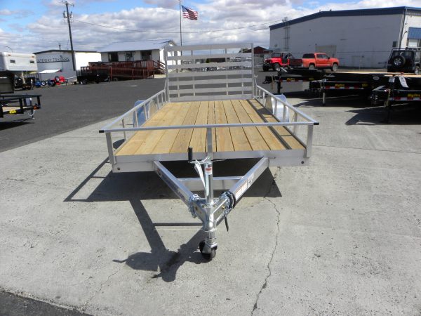 2024 Alcom 80" x 14' Utility Trailer **Rear Ramp Gate** - Image 4