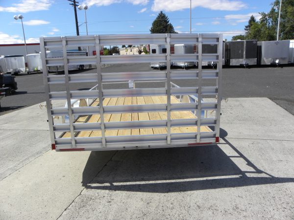 2024 Alcom 80" x 14' Utility Trailer **Rear Ramp Gate** - Image 5