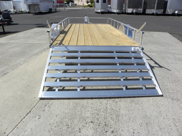2024 Alcom 80" x 14' Utility Trailer **Rear Ramp Gate** - Image 6