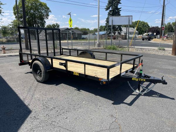 2026 Big Tex 77" x 12' 35SA Utility Trailer **Rear Ramp Gate**