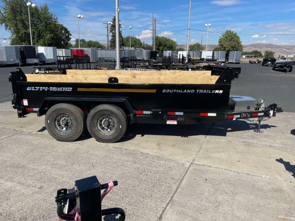 2025 Southland 7' x 14' 16k HD Dump Trailer **Hydraulic Jack** - Image 3