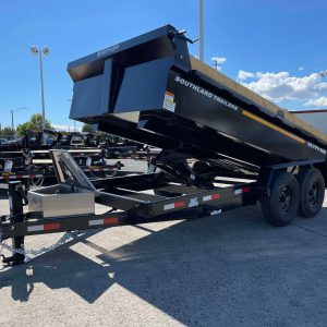 2025 Southland 7 x 14 16k Dump Trailer **Slide in Ramps**