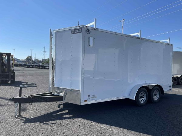 2026 Cargo Mate 7 x 16 Contractor Enclosed Trailer **Ladder Racks** - Image 2