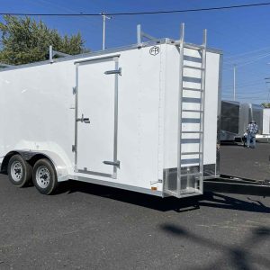 2026 Cargo Mate 7 x 16 Contractor Enclosed Trailer **Ladder Racks**
