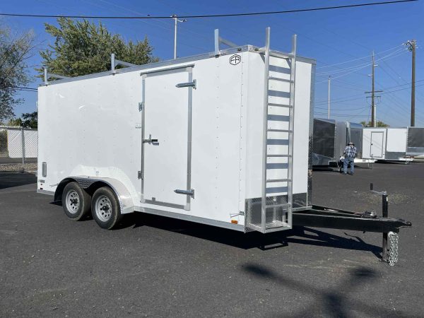 2026 Cargo Mate 7 x 16 Contractor Enclosed Trailer **Ladder Racks**