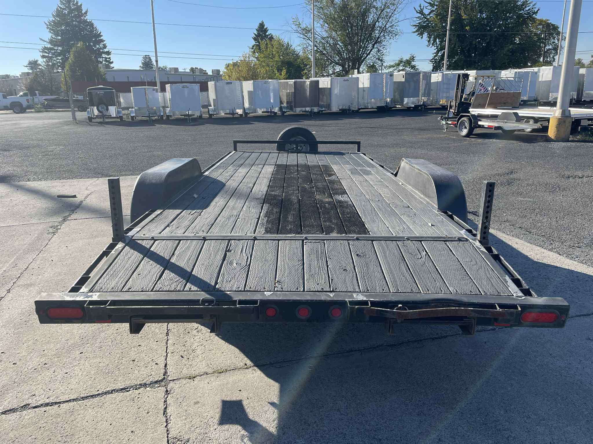 2015 Iron Eagle 80 x 16 Flatbed Trailer **Used** - Image 4
