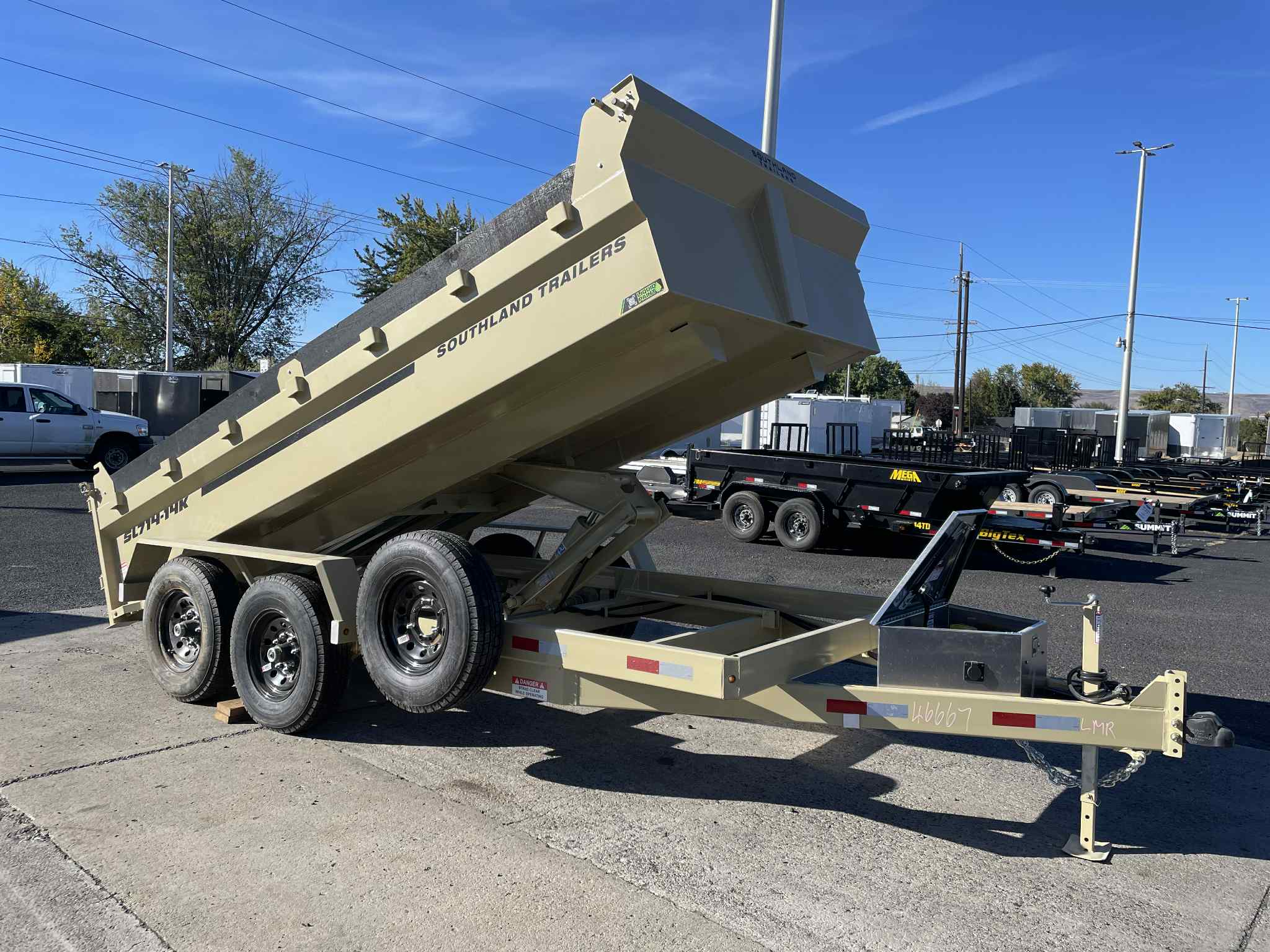 2026 Southland 7' x 14' 14k Dump Trailer **Slide in Ramps**