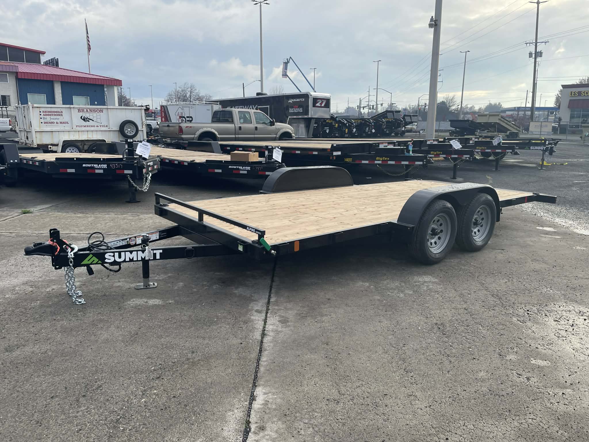 2026 Summit 7 x 16 Alpine Full Tilt Trailer **GVWR 7k** - Image 2