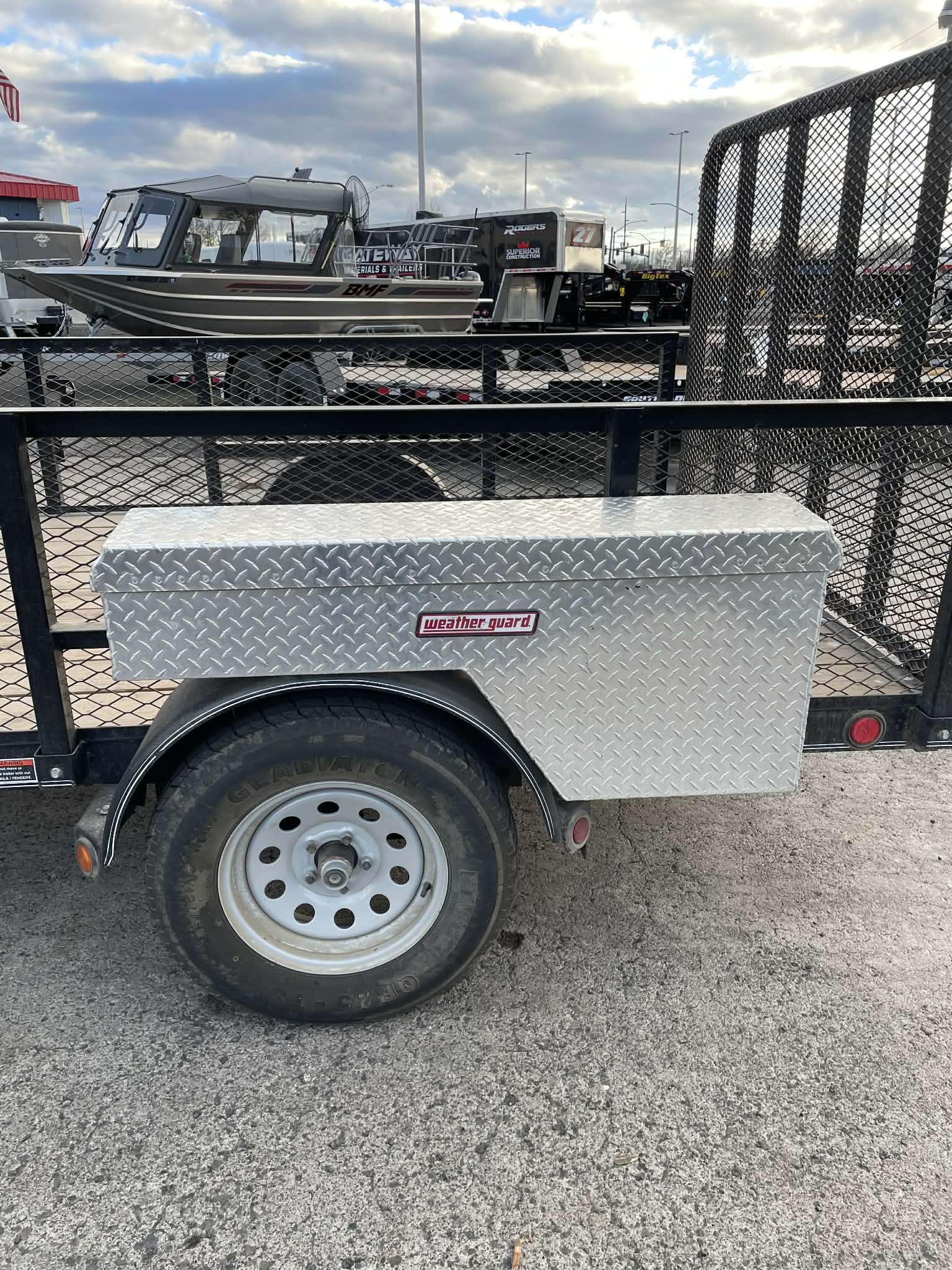 **USED** 2017 Load Trail 77x10 Utility ** 4' Rear Ramp Gate** - Image 2
