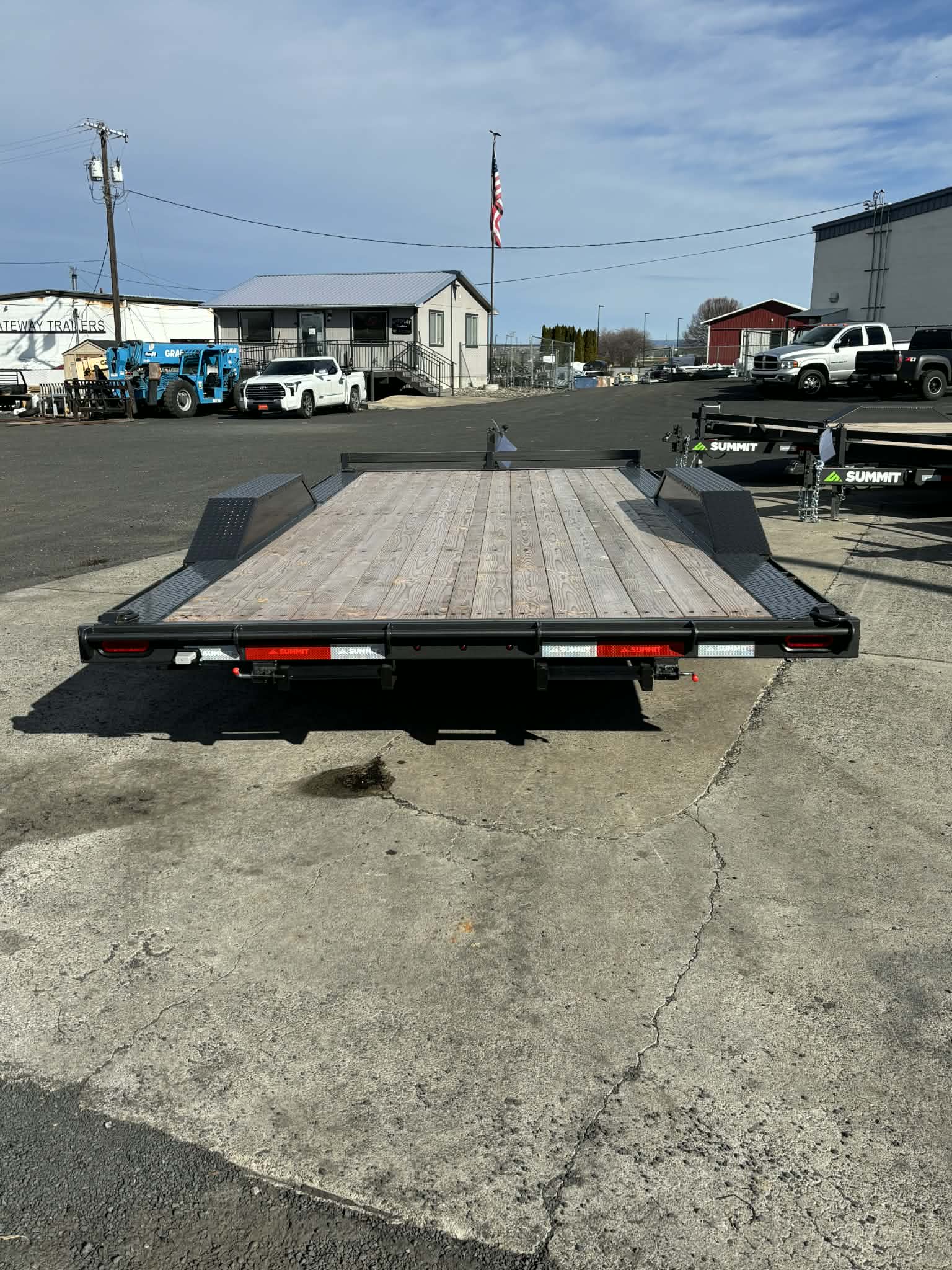 2026 Summit 8.5 X 18 Flatbed Trailer **Drive Over Fenders** - Image 4