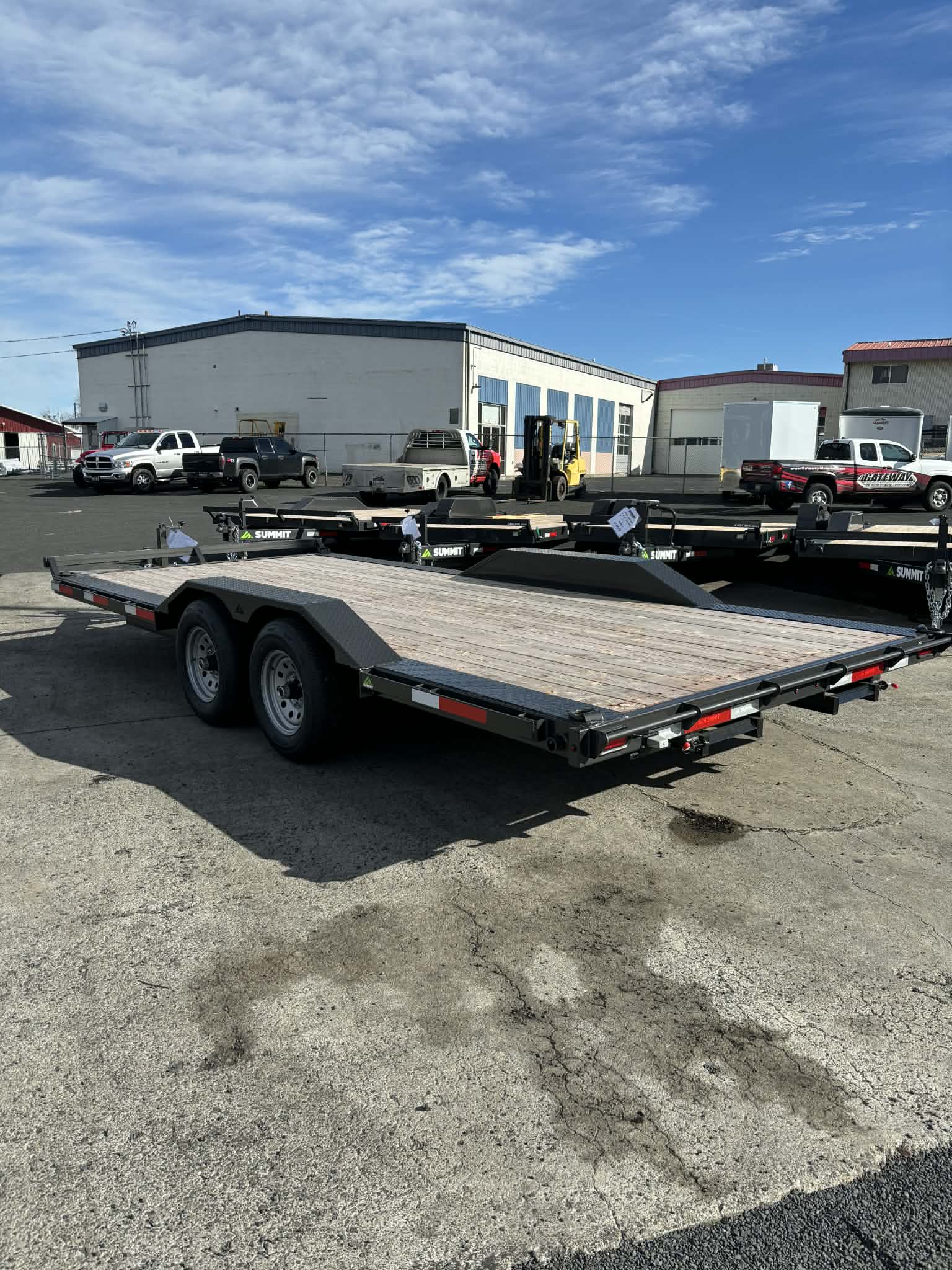 2026 Summit 8.5 X 18 Flatbed Trailer **Drive Over Fenders** - Image 2