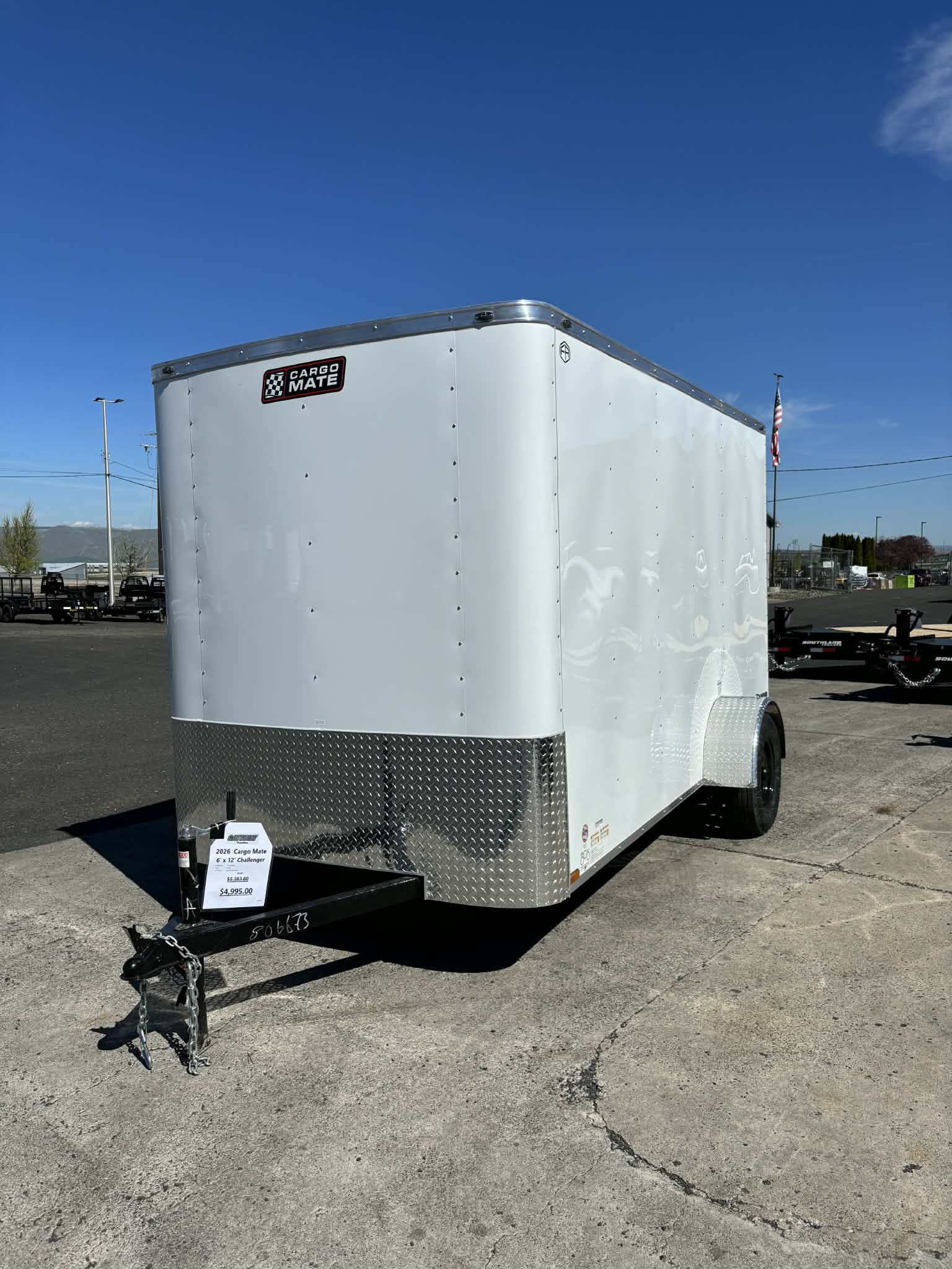 2026 Cargo Mate 6 X 12 Challenger Enclosed Cargo Trailer **6" Extra Height**
