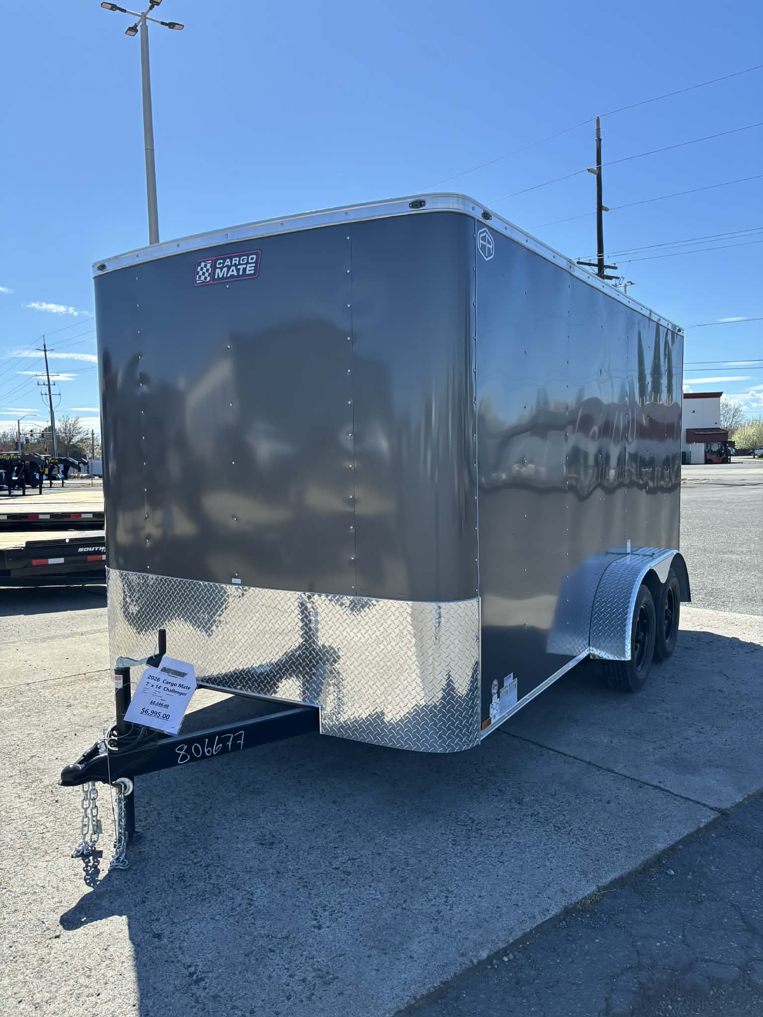 2026 Cargo Mate 7 X 14 Challenger Enclosed Cargo Trailer **6" Extra Height** - Image 2