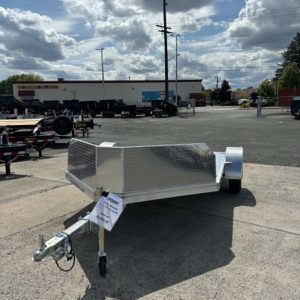 2026 Alcom 6.5 X 10 Open Motorcycle Trailer **ALL ALUMINUM**