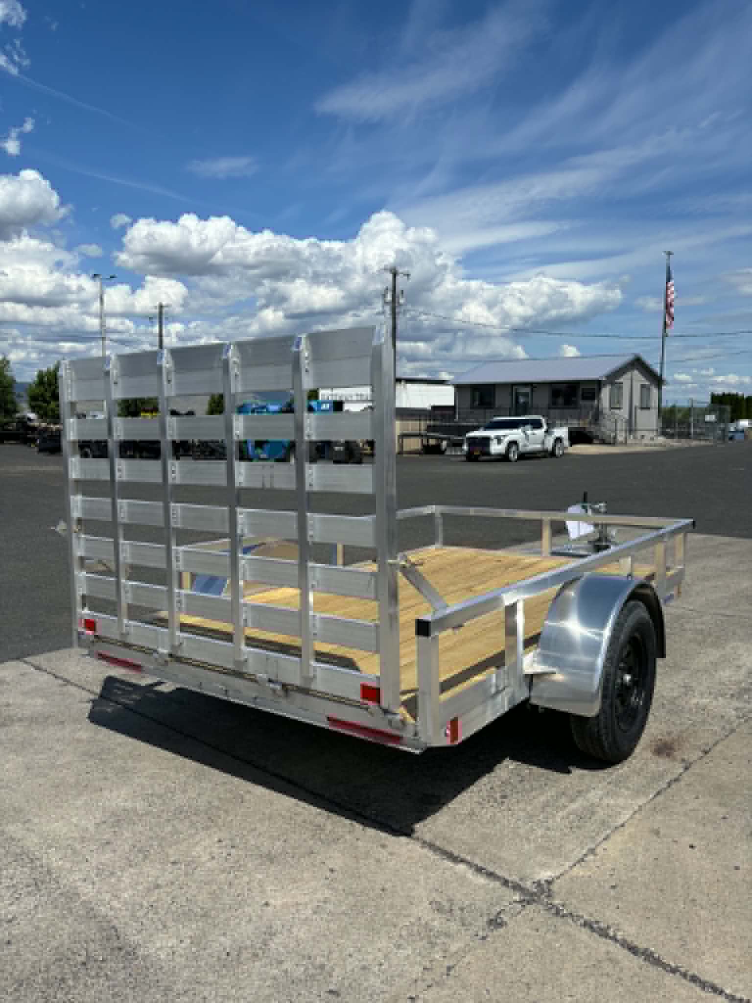 2026 Alcom 72 X 10 Utility Trailer **ALL ALUMINUM** - Image 3
