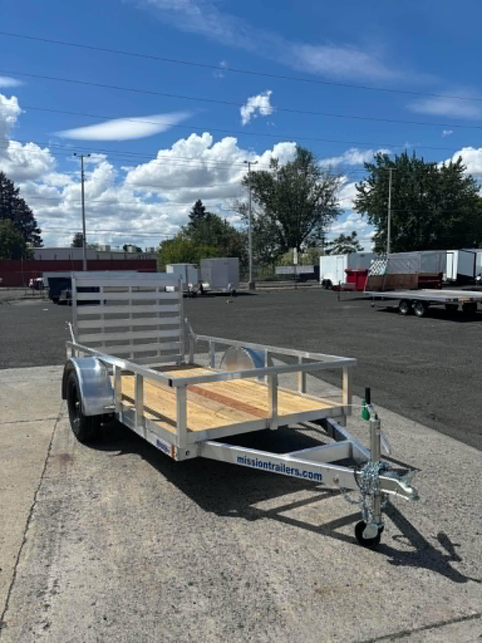 2026 Alcom 60 X 10 Utility Trailer **ALL ALUMINUM** - Image 2