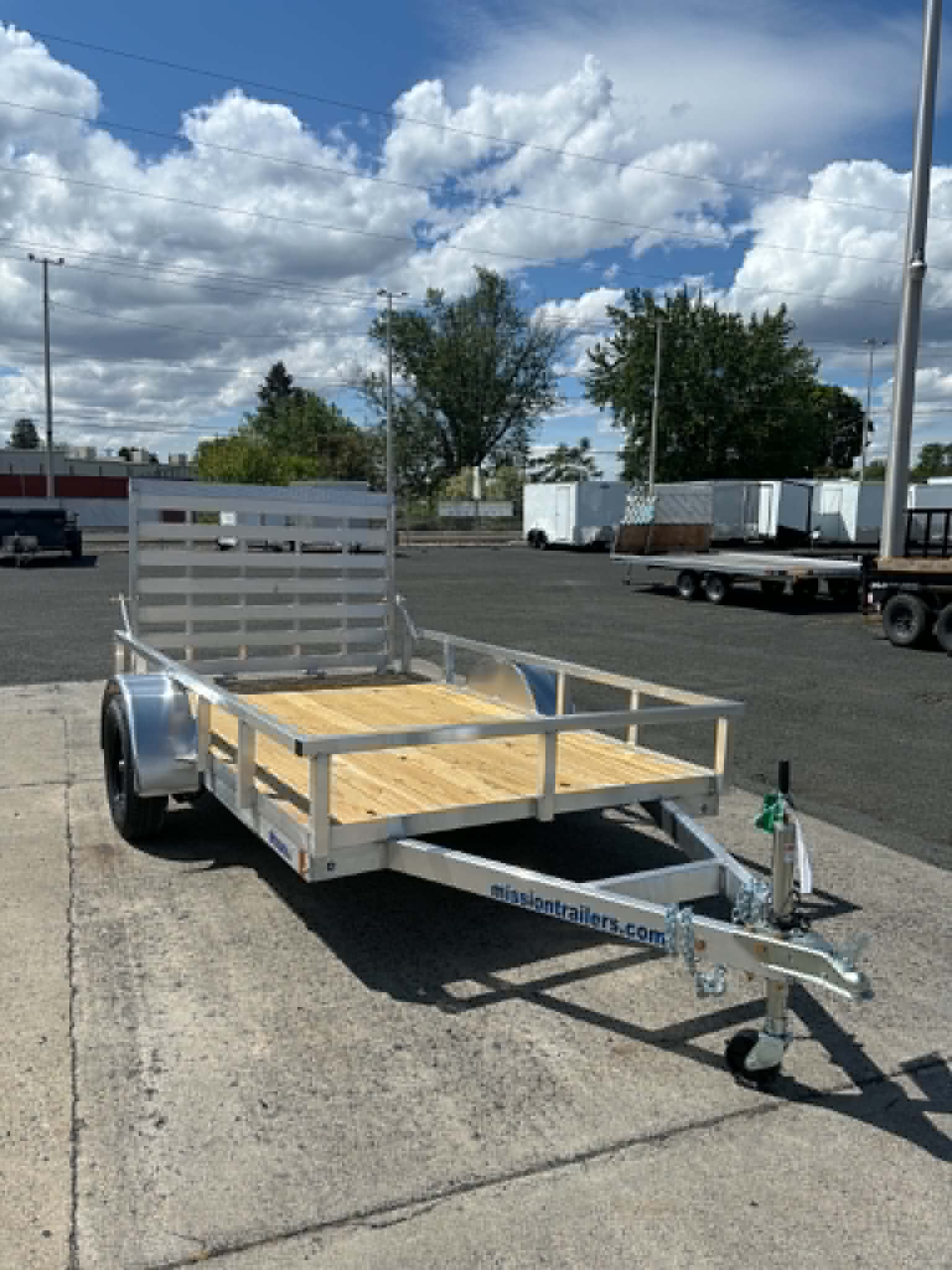 2026 Alcom 72 X 10 Utility Trailer **ALL ALUMINUM** - Image 2