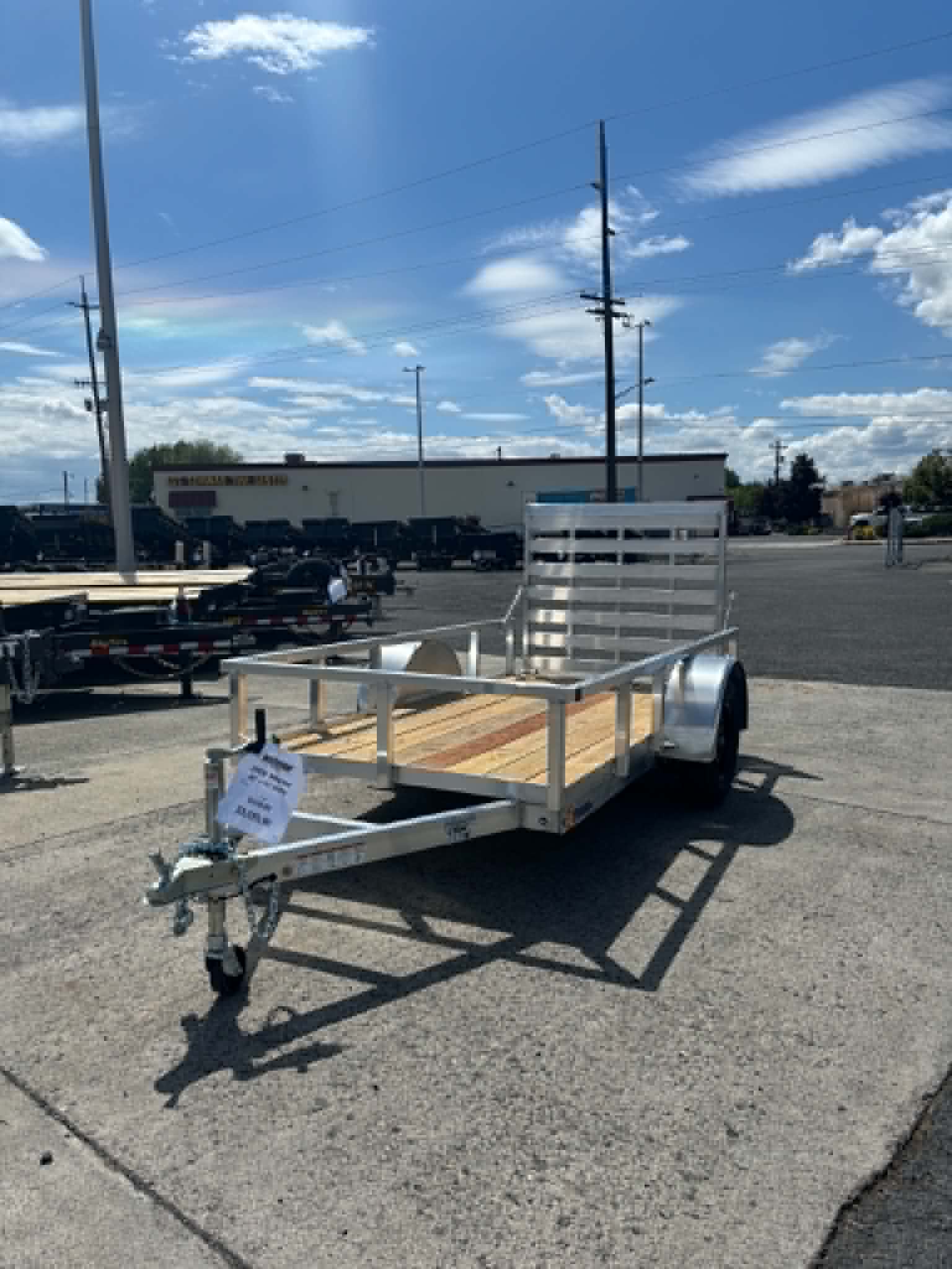 2026 Alcom 60 X 10 Utility Trailer **ALL ALUMINUM**