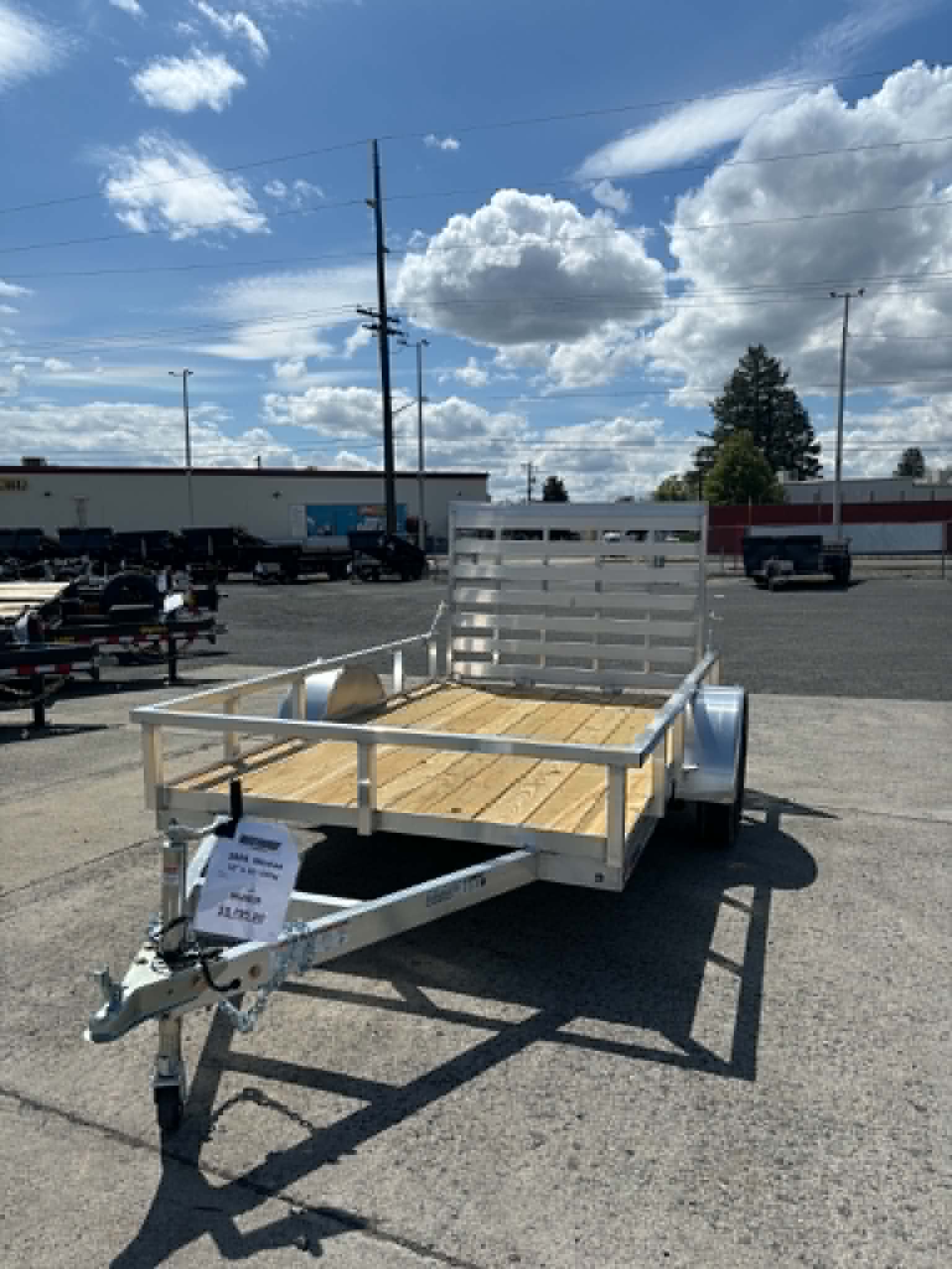2026 Alcom 72 X 10 Utility Trailer **ALL ALUMINUM**