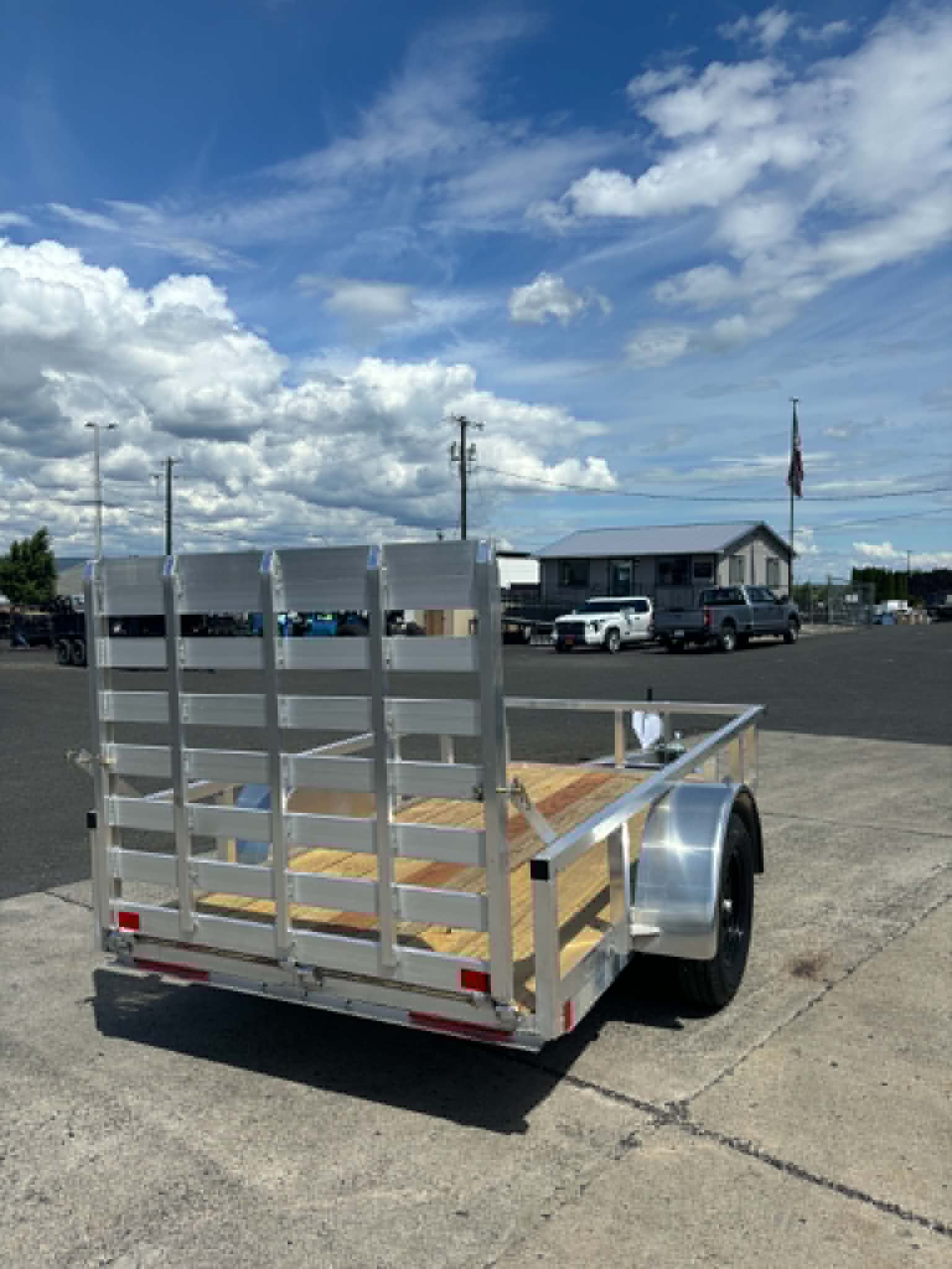 2026 Alcom 60 X 10 Utility Trailer **ALL ALUMINUM** - Image 3
