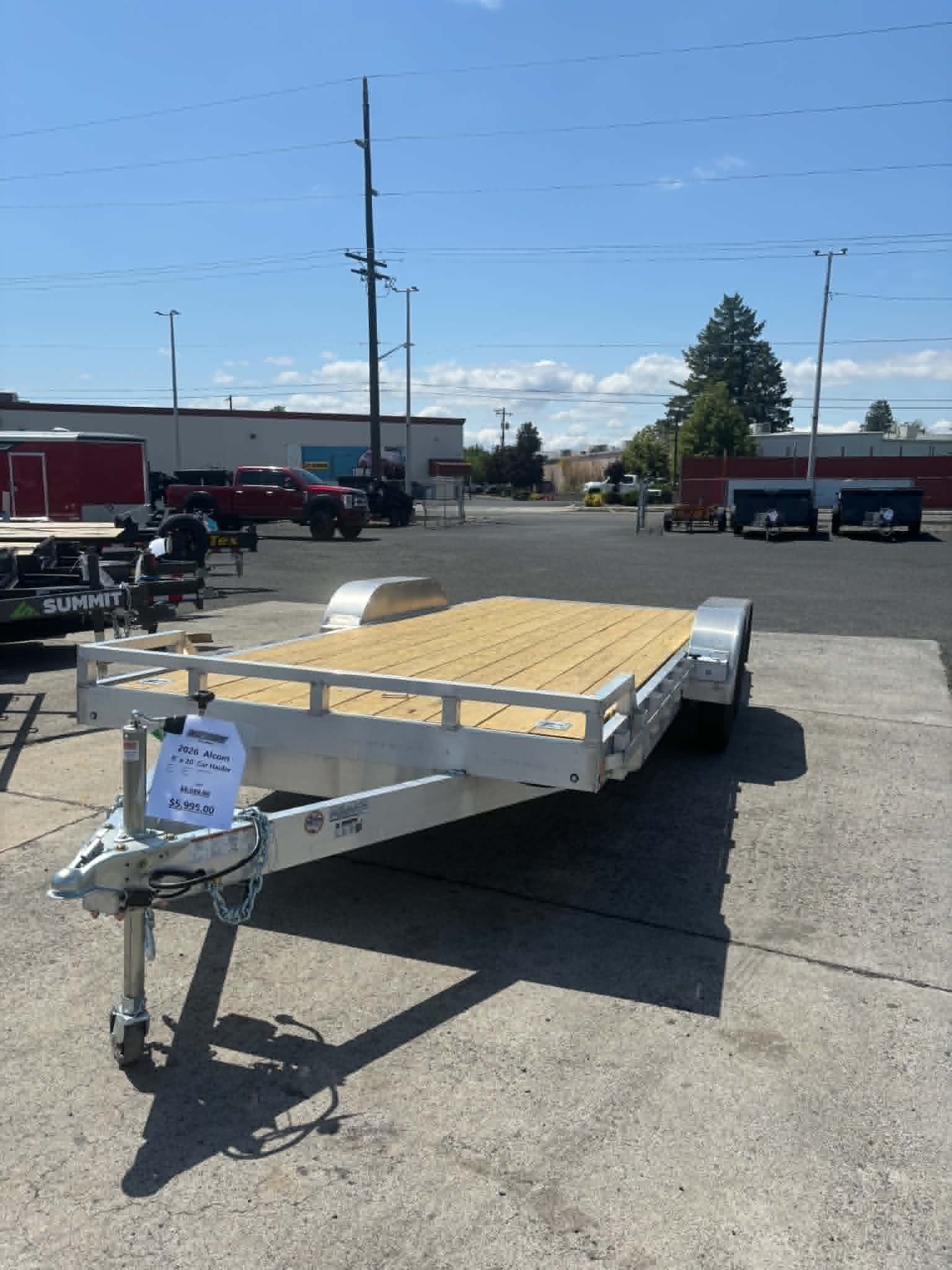 2026 Alcom 8 X 20 Car Hauler Trailer **ALL ALUMINUM** - Image 2